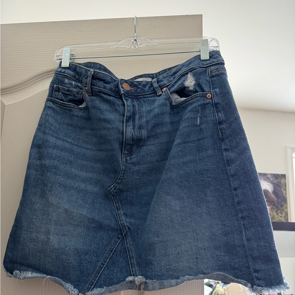 LOFT Casual Denim Mini Skirt
